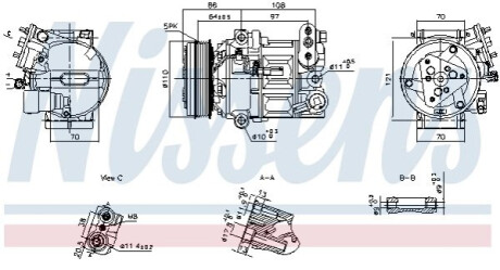 КОМПРЕСОР КОНДИЦІОНЕРУ NISSENS 890591