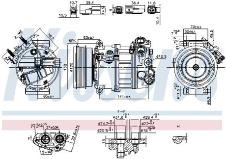 КОМПРЕСОР КОНДИЦІОНЕРУ NISSENS 890593