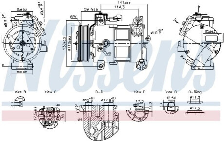 Компресор кондиціонера First Fit NISSENS 890596