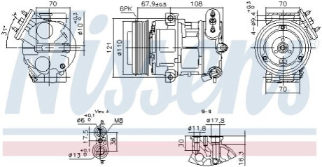 КОМПРЕСОР КОНДИЦІОНЕРУ NISSENS 890663