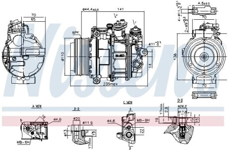 Компресор кондиціонера First Fit NISSENS 890749