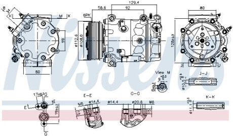 Компрессор кондиционера NISSENS 890780