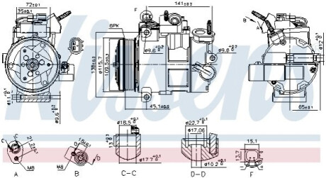 КОМПРЕСОР КОНДИЦІОНЕРУ NISSENS 890800