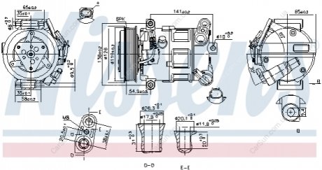 Автозапчастина NISSENS 890801