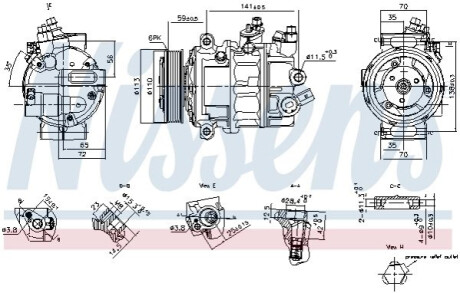 Компресор кондицiонера First Fit NISSENS 890893 (фото 1)