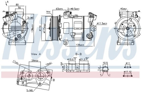 Компрессор кондиционера NISSENS 890947