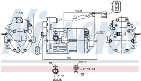 Автозапчастина NISSENS 890954