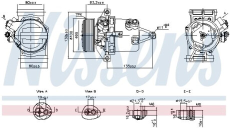 КОМПРЕСОР КОНДИЦІОНЕРУ NISSENS 890980