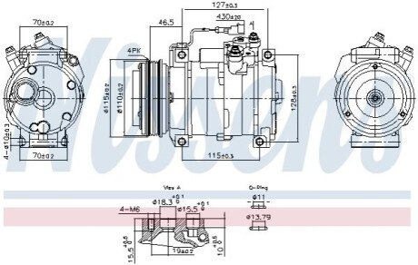 КОМПРЕСОР КОНДИЦІОНЕРУ NISSENS 891005