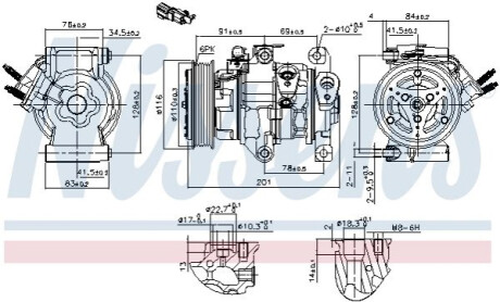 КОМПРЕСОР КОНДИЦІОНЕРУ NISSENS 891007