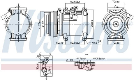 КОМПРЕСОР КОНДИЦІОНЕРУ NISSENS 891011