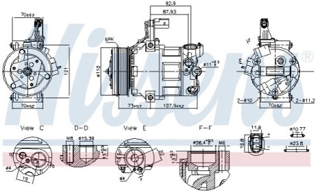 КОМПРЕСОР КОНДИЦІОНЕРУ NISSENS 891034