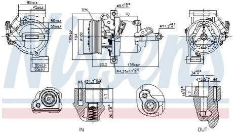 КОМПРЕСОР КОНДИЦІОНЕРУ NISSENS 891074