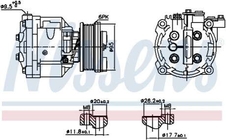 КОМПРЕСОР КОНДИЦІОНЕРУ NISSENS 891078