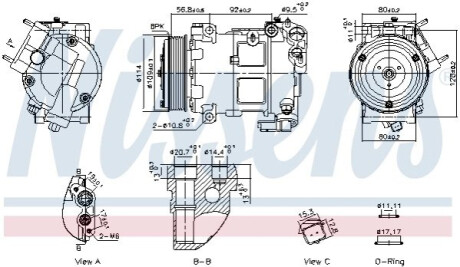 КОМПРЕСОР КОНДИЦІОНЕРУ NISSENS 891094