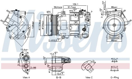 КОМПРЕСОР КОНДИЦІОНЕРУ NISSENS 891103