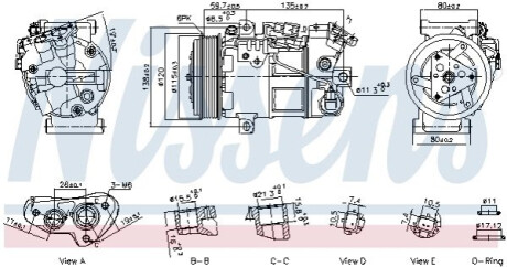 КОМПРЕСОР КОНДИЦІОНЕРУ NISSENS 891141