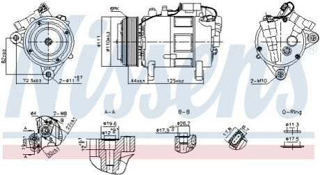 Компресор кондиціонера NISSENS 891148