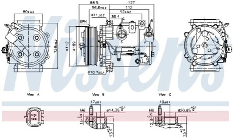 КОМПРЕСОР КОНДИЦІОНЕРУ NISSENS 891201