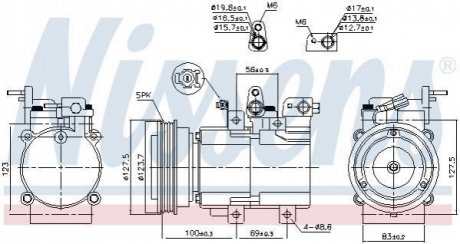 Компрессор, кондиционер - (9770138071 / 9770138070) NISSENS 89194