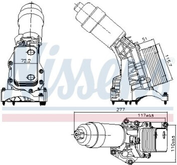 Масляний радіатор NISSENS 91395