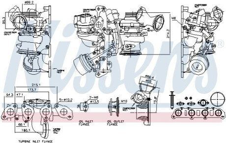 ТУРБО VOLVO 2.0T V40/V60/XC40/XC60 NISSENS 93508