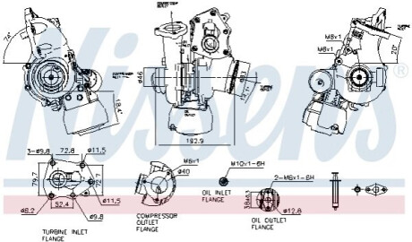 TURBO RENAULT 1.6DCI NISSENS 93521