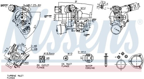 ТУРБО CITROEN 1.6THP C4/C5/DS/508/5008/308/3008 NISSENS 93557