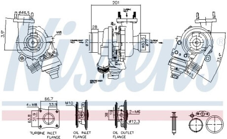 ТУРБО VOLVO 2.0D S60 II/V70 III/XC60/XC70 NISSENS 93607