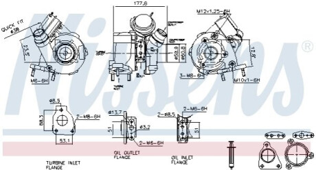 TURBO RENAULT 2,0DCI ESPACE/LAGUNA NISSENS 93627