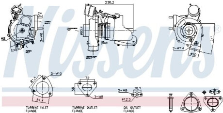 ТУРБО LAND ROVER DEFENDER NISSENS 93730