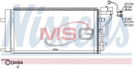 CHЈODNICA KLIMATYZACJI HYUNDAI (OE-97606F2290) NISSENS 941131