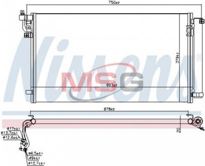 CH£ODNICA KLIMATYZACJI HYUNDAI NISSENS 941157