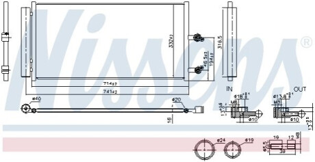 Радіатор кондиціонера First Fit NISSENS 941291