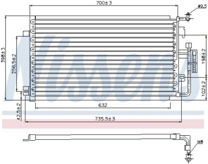 Конденсер кондиціонера NISSENS 94846