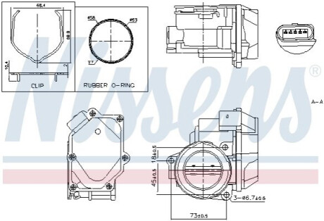 PRZEPUSTNICA VW GOLF V 04- NISSENS 955055 (фото 1)