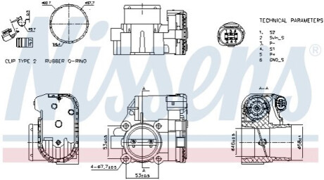 Корпус дросельної заслiнки NISSENS 955093