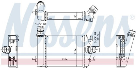 CHLODNICA INTERCOOLER NISSENS 961313