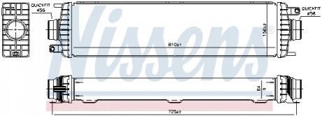 CHLODNICA INTERCOOLER NISSENS 961546