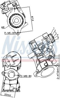 КЛАПАН EGR CITROEN 2.0HDI/FORD 2.0TDCI NISSENS 98181