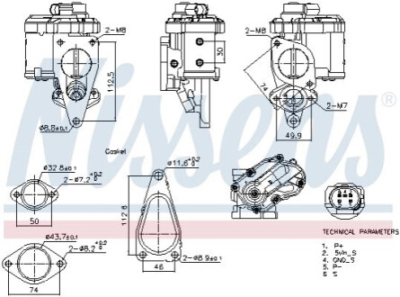 Клапан EGR NISSENS 98241