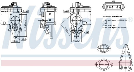 КЛАПАН EGR NISSENS 98272