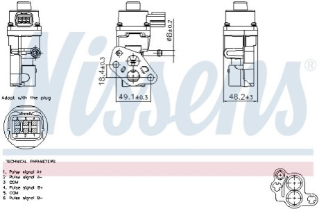 Клапан вихлопних газів NISSENS 98365