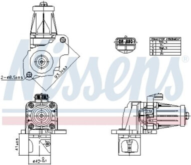 КЛАПАН EGR RENAULT 1.5DCI NISSENS 98405