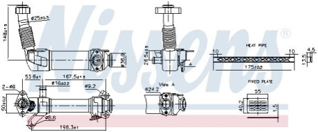 ОХОЛОДЖУВАЧ ВИХЛОПНИХ ГАЗІВ EGR NISSENS 989280