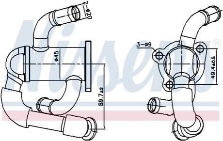 ОХОЛОДЖУВАЧ ВИХЛОПНИХ ГАЗІВ EGR NISSENS 989433