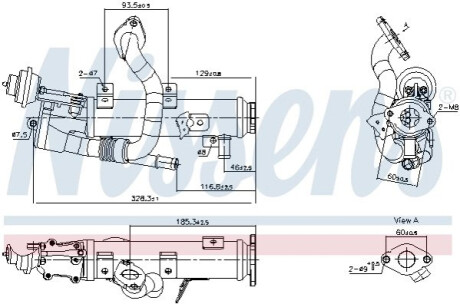 ОХОЛОДЖУВАЧ ВИХЛОПНИХ ГАЗІВ EGR NISSENS 989448