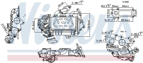 ОХОЛОДЖУВАЧ КЛАПАНА EGR DB OM654 NISSENS 989478