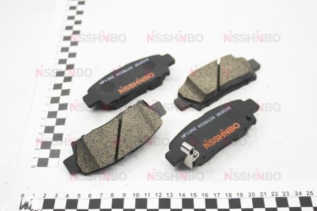Колодки тормозные дисковые задние Toyota Camry 2.2, 3.0 (96-01) NISSHINBO NP1092