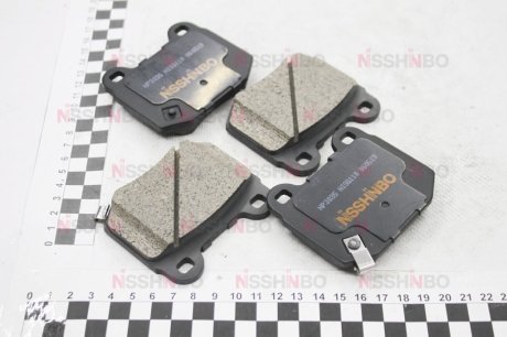 Колодки тормозные дисковые задние Mitsubishi Lancer/Subaru Impreza 2.0, 2.5 (05-) NISSHINBO NP3035 (фото 1)